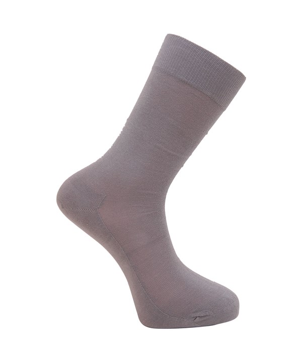 Doliche Erkek Patentli Gümüş Çorap Gri -3 Çift Birarada