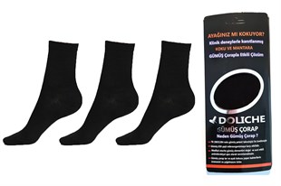 3'lü Patentli Gümüş Diyabetik Kadın Çorap